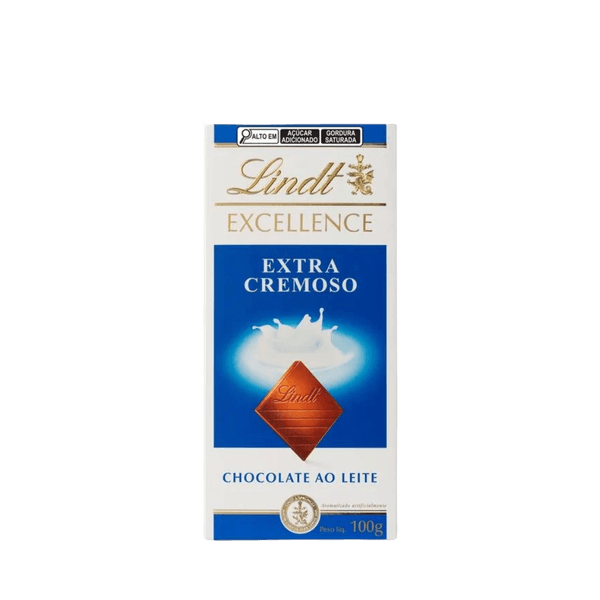 Chocolate Suíço Lindt Excellence ao Leite Extra Creamy 100g
